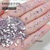 Broca de Unha K9 Huazi Corte Plano Fundo Coração Azul Lago Brilhante Folha de Bordo Emenda DIY Borboleta Acessórios de Arte para Unhas