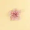 Acessórios de Flor de Organza 7,5cm DIY Centro de Flor Grampo de Cabelo Acessórios Semi-Acabados Brincos Tridimensionais Acessórios de Joias de Tecido
