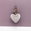 Llavero de Borla Corazón de Durazno Lindo Colgante para Bolso Llavero de Felpa con Forma de Corazón Colgante Creativo Pequeño Regalo