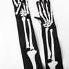 Guantes de Garra de Horror de Mano de Esqueleto de Halloween Calcetines de Esqueleto Guantes Sangrantes de Muerte Accesorios para Actuaciones en Escenario