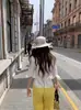 Camisa de Lino de Manga Media para Mujer 2026 Verano Nuevo Estilo Camisa de Arrugas Naturales Top que Ceñe la Cintura