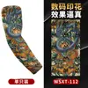 Manguitos Deportivos para Ciclismo al Aire Libre Transpirables con Protección Solar, Tatuaje Floral Chic, Mangas sin Costuras en Stock