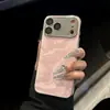 Funda para Teléfono Móvil con Ondas de Agua Electroplateada Adecuada para Apple 17 Promax Cuero 17 Moderna Funda Protectora 15 Creativa 13/14