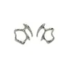Pendientes Irregulares de Metal Líquido para Hombres y Mujeres, Pendientes Huecos Elegantes y de Moda, Estilo Moderno y Genial, Pendientes de Alta Gama