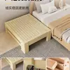Cama Retráctil de Madera Maciza, Cama Desplegable, Sala de Estar para Apartamento Pequeño, Cama Deslizante Simple Individual Tatami, Sofá Cama Plegable de Doble Propósito