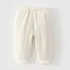 Calça de Passeio Outono e Inverno para Bebê Algodão Puro Roupa Externa Calça de Algodão Calça Acolchoada de Inverno para Crianças Calça Térmica Espessada para Bebê