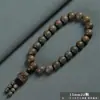 Pulsera de Sandalo Verde Argentino de 8mm con Doble Bucle para Hombres y Mujeres, Cuentas Budistas de Sandalo, Cuentas de Oración, Artículo Cultural, Regalo al por Mayor
