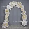 Flor de Peonía de Arco Flor de Papel Terminada Flor Decorativa Hecha a Mano Flor de Papel Grande Estereoscópica Hecha a Mano Arco Frontal de Bienvenida