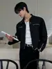 Chaqueta funcional corta de alta gama para hombre, primavera/otoño 2026, chaqueta de corte holgado con cuello alto, top moderno y elegante estilo coreano