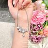 Colar de joias Sparkling Stars Designer LULU Conjunto de brincos incrustados com zircônia e gypsophila banhados a ouro 18K