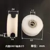 Roda de Polia com Rolamento de Nylon em U Roda de Trilho Guia de Cabo de Aço Roda de Polia de Nylon Rolo Ranhurado Roda de Plástico Roda Guia