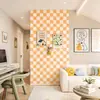 Adesivo de parede quadro de feltro de desenho animado sem furar parede de fotos versão vertical quadro de fundo decorativo para sala de estar quarto de criança escritório macio