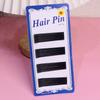 Presilha de cabelo simples preta grampo de arame de aço grampo básico em onda em U grampo lateral penteado preso invisível penteado acessórios de cabelo