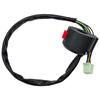 Peças de modificação de motocicleta KG-010 interruptor de três funções plugue fêmea de três funções interruptor de partida do farol de extinção