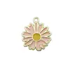 Acessórios de Joia de Liga de Flor Margarida Esmalte Desenho Animado Acessórios de Cabelo Brincos Chaveiro Pingente Pingente de Liga