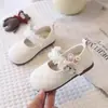 Nuevos Zapatos de Princesa de Encaje de Conejito Lindo para Niñas Zapatos de Bebé de Cuero Velcro Suela Suave Cómoda Antideslizantes Zapatos para Caminar