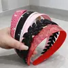 Diadema Ondulada para Mujer Estilo Nuevo para Lavado de Cara Diadema Alta en la Parte Superior del Cráneo Coloreada con Dientes Pinza para el Cabello Antideslizante Accesorio para el Cabello de Temperamento