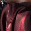 Tela de Satén de Seda Esmaltada con Gradiente Rojo Vino, Amigable con la Piel, Transpirable, Brillante, Tela para Vestido Hanfu, Falda Mamian, Tela para Vestido de Boda