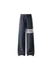 Colección Otoño 2026: Pantalón de Chándal Blanco con Patrón de Escamas de Dragón, Tres Rayas TB, Tallas M-5XL, HK261067-Especial P30