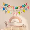 Decorações de Cena de Aniversário Bandeira Infantil para Meninos e Meninas Festa de Um Ano Adereços Balões