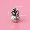 Plata Pura 999 Colgante Bolsa de la Suerte 3D Plata Dura Bolsa de Dinero Cuerda de Mano Trenzada Cuerda Roja DIY Juguete de Plata Esterlina Material de Cuerda de Mano para Accesorios de Plata