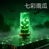 Garrafa de vidro exclusiva de Halloween transfronteiriça, luz ambiente USB touch, frequência ajustável, adequada para carro, mesa e quarto, luz noturna LED