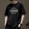 Algodón Puro Pesado Talla Grande Verano Combinable Camiseta de Manga Corta para Hombre 2025 Nuevo Manga Corta Talla Grande Gordo Puro