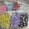 Paint Star onda de agua cuatro direcciones con cuentas diy corazón de niña cuerda para teléfono móvil espaciadores de cuatro agujeros cuentas de aleación accesorios de joyería