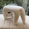 Taburete para cambiar zapatos de gato, taburete para zapatos en la puerta del hogar, taburete pequeño, taburete para sofá de porche, taburete de tocador estilo crema