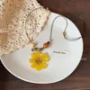 Historia de Flores de Primavera_Nuevo Collar de Flores Dopamina Estilo Chino para Mujer, Colgante Largo de Diseño Nicho, Nuevos Accesorios 2026