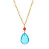 Collar El Castillo Ambulante de Howl Anime de Hayao Miyazaki Mismo Collar COS Colgante de Cristal Azul Joyería