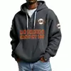 Roupas masculinas novas transfronteiriças, best-seller da Amazon, moletom novo com zíper e múltiplos bolsos, moletom moderno de comércio exterior, série NFL