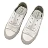 Zapatos Casuales de Satén de Seda de Hong Kong de Nicho Blancos para Mujer, Transpirables de Primavera, Suela Blanda Española, Zapatos de Lona Slip-on Versátiles
