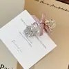 Grampo de Cabelo Laço Explosivo com Strass para Mulheres 2025 Novo Elegante Presilha Bico de Pato Clipe Lateral Franja Testa Acessórios de Cabelo