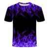 Comércio Exterior Transfronteiriço 2023 Europa e Estados Unidos Verão Novo Camiseta Masculina Casual Gola Redonda Estampa Digital 3D Manga Curta Jaqueta Camiseta