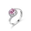 Comercio exterior transfronterizo AliExpress anillo femenino redondo color diamante de circonio cara ancha anillo femenino en vivo fábrica de suministro de joyería explosiones