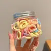 Elásticos Coloridos e Fortes para Cabelo Infantil, Acessório de Cabeça para Bebê que Não Machuca o Cabelo, Espessados e Duráveis, Pequenos Elásticos, Antiestiramento e Contínuos, Modelos Básicos