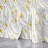 Pegatinas de pared autoadhesivas IXPE transfronterizas, patrón de ondas con hilo dorado azul y blanco, rollo de renovación de papel tapiz brillante, al por mayor