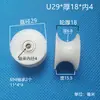 Roda de Polia de Nylon com Canaleta em U Rolamento Roda de Borracha Roda Guia para Tubo Redondo Suporte de Roda para Trilho Plástico Roda de Suporte para Porta e Janela com Canaleta em U