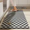 Tapetes de Chão Especiais de Lama Diatomácea Estilo Retrô para Cozinha São Absorventes de Água, Absorventes de Óleo, Antiderrapantes, Resistentes ao Desgaste, Resistentes a Manchas, Tapetes de Chão de Fácil Cuidado, Tapetes de Chão para Cozinha