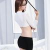 Huaqiao Vendas Diretas de Fábrica Lingerie Sexy Feminina Uniforme de Secretária Sexy Terno Justo que Abraça os Quadris Tentação Dropshipping