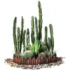 Cacto Artificial em Vaso Grande Planta Falsa Planta Verde Falsa Nórdica Pilar de Fada Cena Interna Decoração de Janela Enfeites