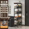 Estante de almacenamiento para cocina, carrito pequeño, de pie, móvil, ahorrador de espacio, adecuado para baños y dormitorios, almacenamiento de múltiples niveles para bocadillos y otros artículos