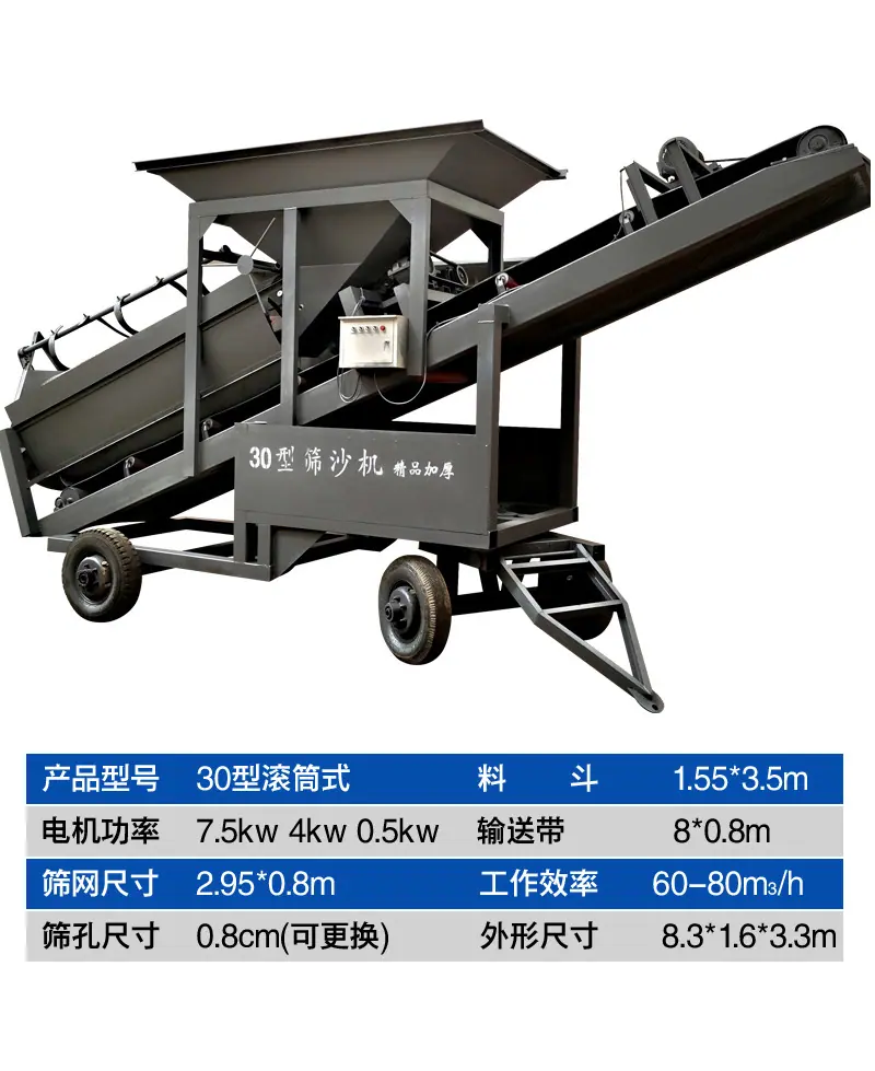 滚筒筛沙机