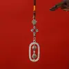 Nuevo colgante para llavero de bolsa de aleación vajra de marco cuadrado para joyería de Xizang, decoración de coche, venta al por mayor desde el fabricante