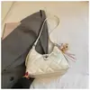 Bolsa de Cadena de Rejilla de Diamantes Nueva Primavera 2026 para Mujer Gran Capacidad Moda Bolso de Mano Elegante Popular Bolso Cruzado de Hombro