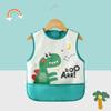 Bata Infantil para Comer, Impermeable y a Prueba de Aceite, Babero de Otoño e Invierno para Bebé para Usar por Encima, Moda y Lindo Conejo para Vestir al Revés