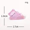 Miniatura de paisagem urso fofo que brilha no escuro cachecol figura de urso caixa surpresa decoração DIY ornamento de resina para mesa
