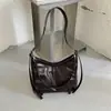 2026 Nuevo Bolso Suave de Cuero con Cera de Aceite Estilo Desgastado para Mujer de Gran Capacidad Bolso de Hombro Cruzado Bolso Tote Estilo Perezoso Japonés
