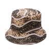 Cross-border Amazon Temu2025 Primavera e Verão Novo Chapéu de Panela Chapéu de Praia Chapéu de Pescador com Estampa de Leopardo Feminino